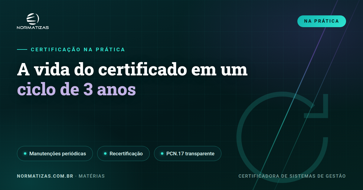 O ciclo de 3 anos: manutenção, recertificação e o que acontece se falhar