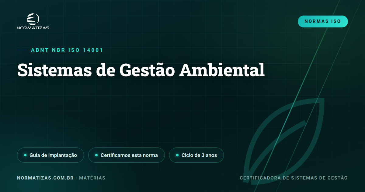 ISO 14001: gestão ambiental que vira vantagem competitiva