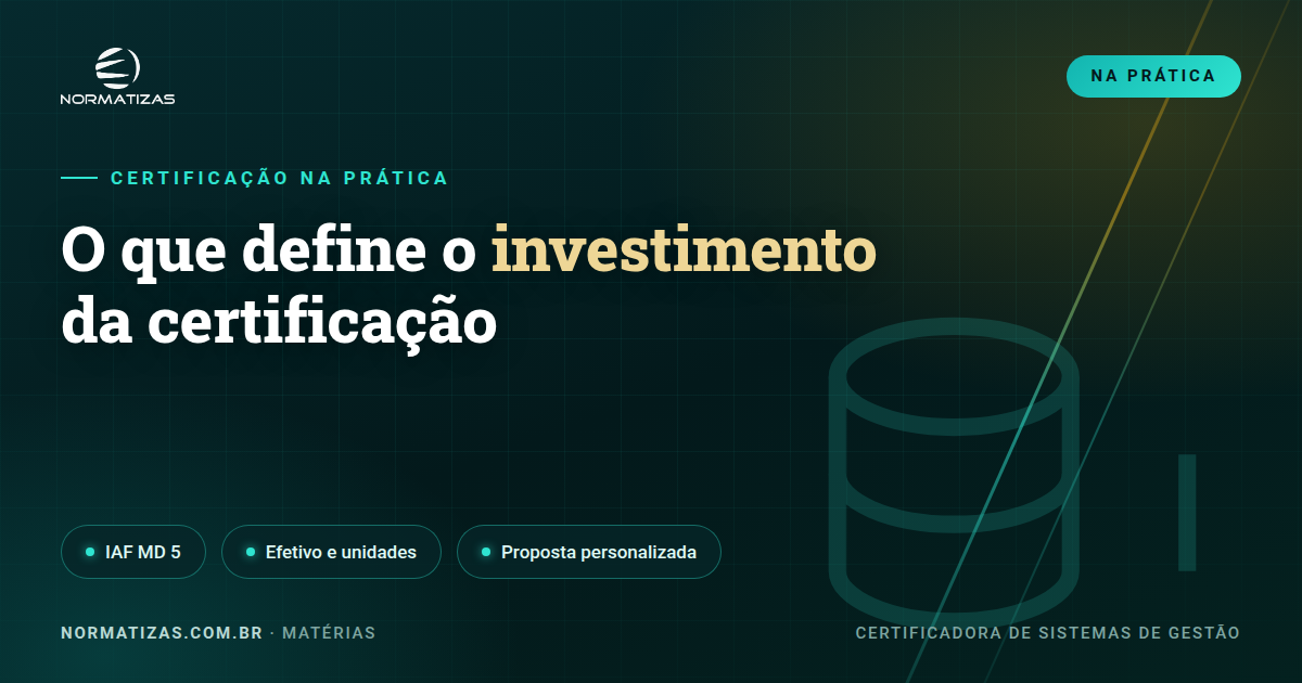 Quanto custa certificar? O que define o investimento (IAF MD 5)