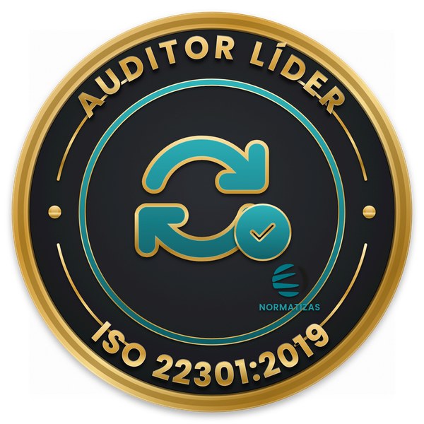 Emblema — Auditor Líder ISO 22301:2019 - Sistema de Gestão de Continuidade de Negócios (SGCN)