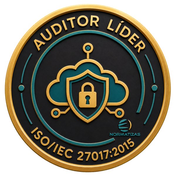 Emblema — Auditor Líder ISO/IEC 27017:2015 - Controles de Segurança para Serviços em Nuvem