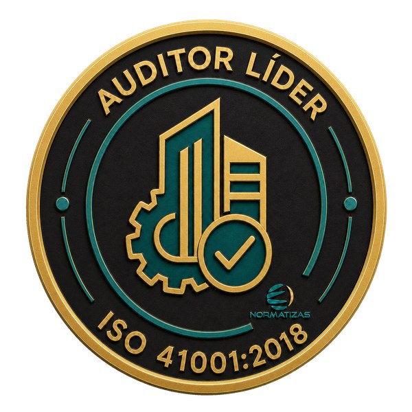 Emblema — Auditor Líder ISO 41001:2018 - Sistema de Gestão de Facilities (SGF)