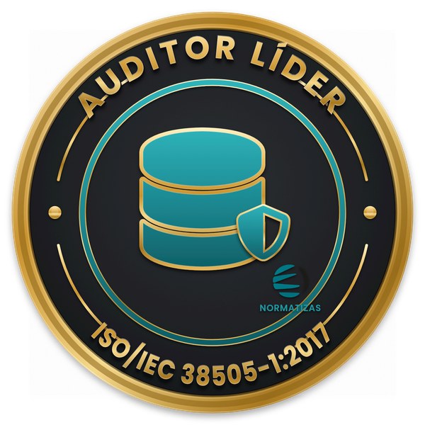 Emblema — Auditor Líder ISO/IEC 38505-1:2017 - Governança de Dados