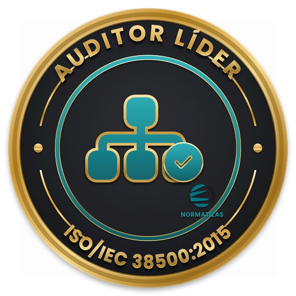 Emblema — Auditor Líder ISO/IEC 38500:2015 - Governança de Tecnologia da Informação (com COBIT)