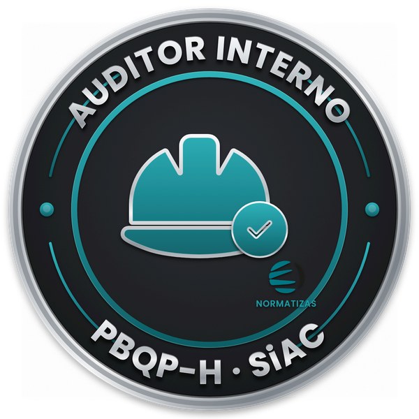 Emblema — Auditor Interno PBQP-H - Sistema de Avaliação da Conformidade de Empresas de Serviços e Obras (SiAC)