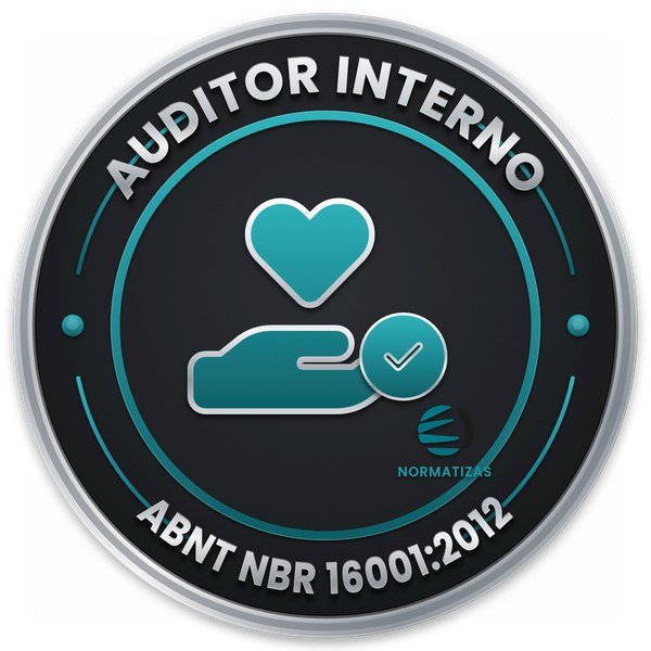 Emblema — Auditor Interno ABNT NBR 16001:2012 - Sistema de Gestão da Responsabilidade Social