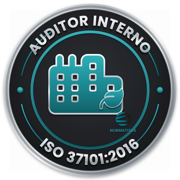 Emblema — Auditor Interno ISO 37101:2016 - Sistema de Gestão para Desenvolvimento Sustentável de Comunidades