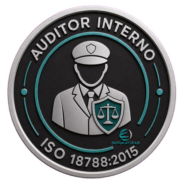 Emblema — Auditor Interno ISO 18788:2015 - Sistema de Gestão para Operações de Segurança Privada (SGOSP)