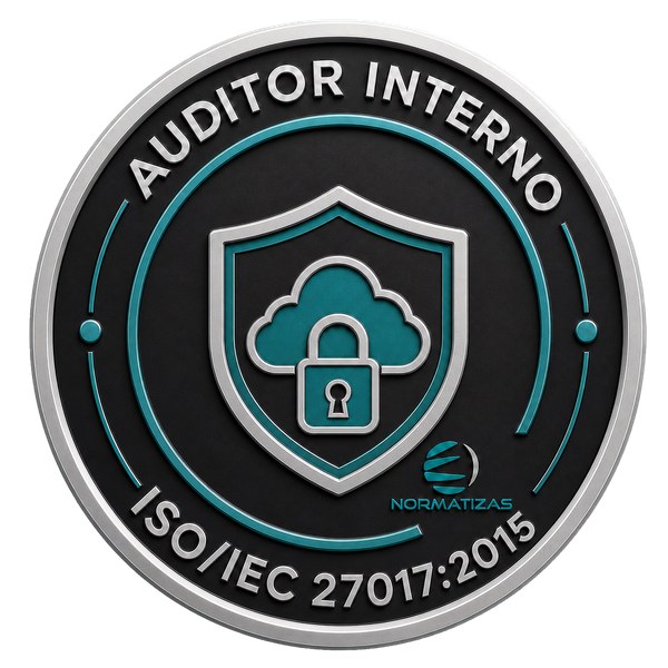 Emblema — Auditor Interno ISO/IEC 27017:2015 - Controles de Segurança para Serviços em Nuvem